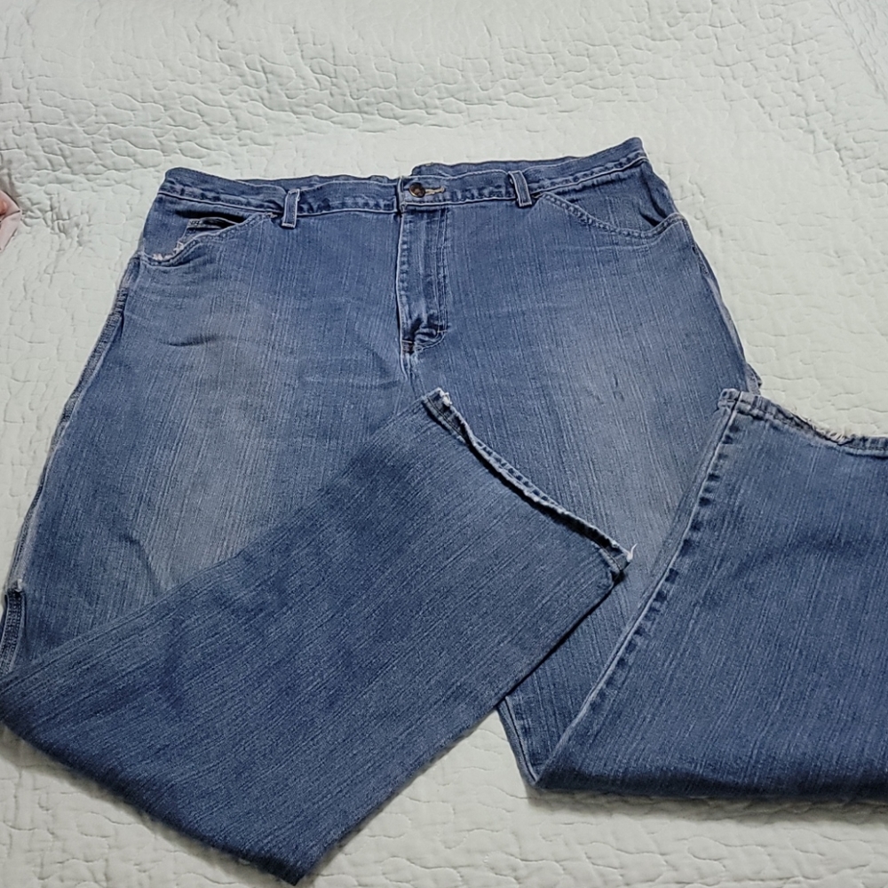 Distressed Dickies Work Jeans Sz 38x32